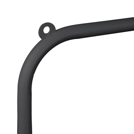 Metal clothes hanger with shelf