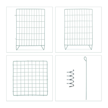 Metal compost with floor grate