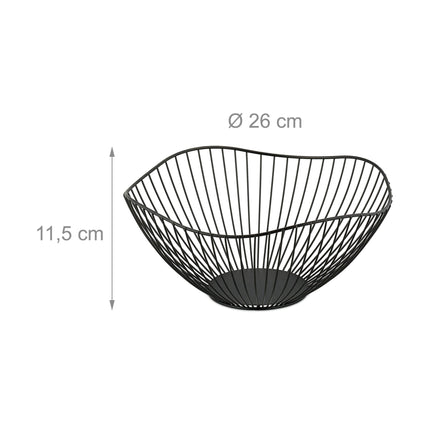 Metal fruit bowl