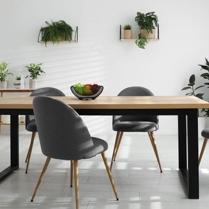 Metal fruit bowl with double walls