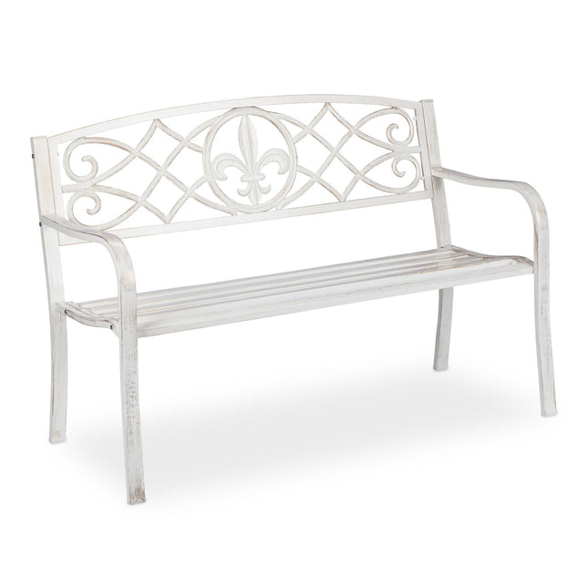 Metal garden bench