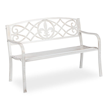 Metal garden bench