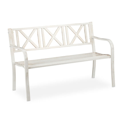 Metal garden bench