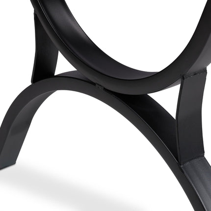 Metal garden chair in antique style
