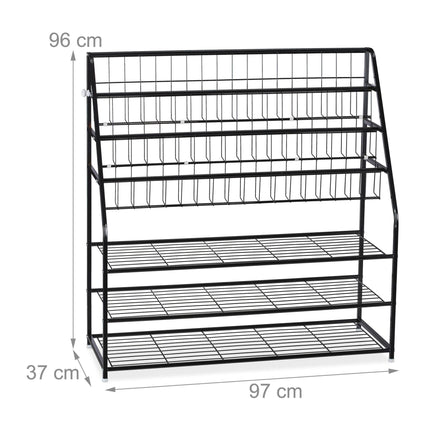 Metal magazine rack XL