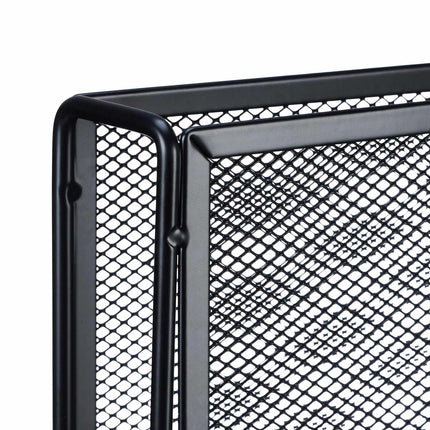 Metal magazine rack with 4 compartments