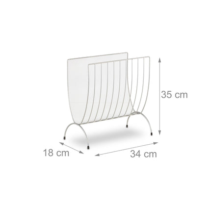 Metal magazine stand
