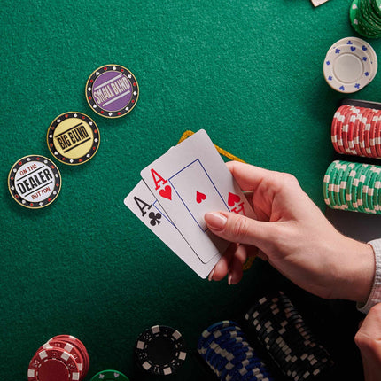 Metal poker keypad