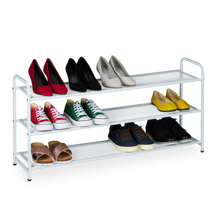 Metal shoe rack for 12 pairs of shoes
