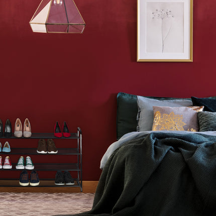 Metal shoe rack for 16 pairs of shoes