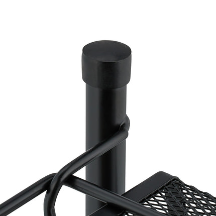 Metal spice rack with 2 shelves