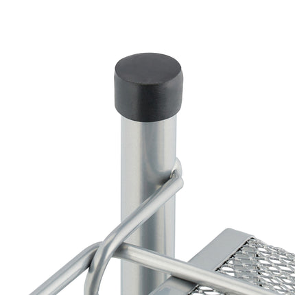 Metal spice rack with 2 shelves