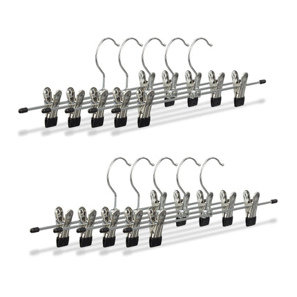 Metal trouser hangers Packs of 10 and 20