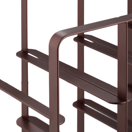 Metal wine rack for 9 bottles