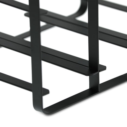 Metal wine rack for 9 bottles