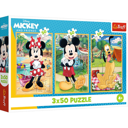 Mickey Mouse Holiday Puzzle Set, 3x50 Pieces
