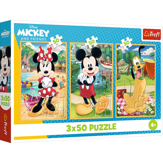 Mickey Mouse Holiday Puzzle Set, 3x50 Pieces
