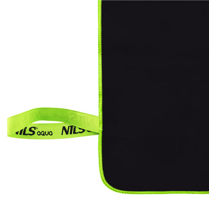 Microfibre Towel 140x70 cm, Black-Green