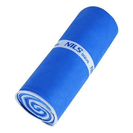 Microfibre Towel 180x100 cm, Dark Blue/Light Blue