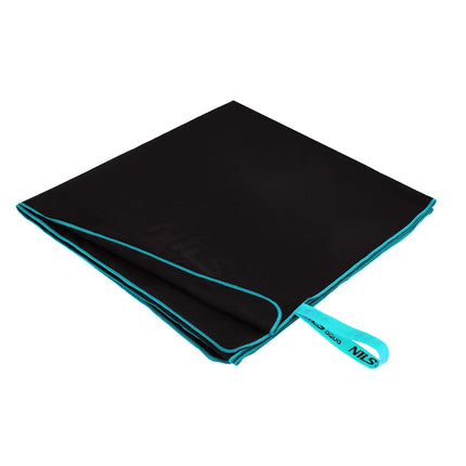 Microfibre Towel 200x90 cm, Black-Blue