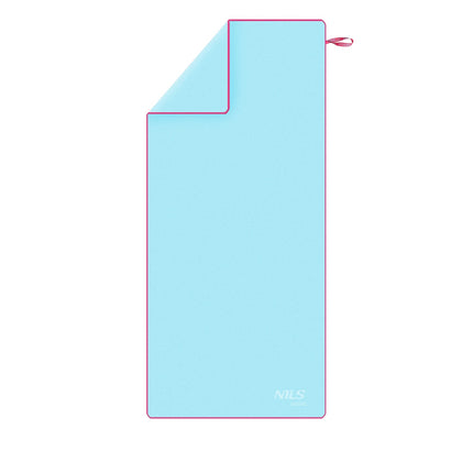 Microfibre Towel 200x90 cm, Blue-Pink