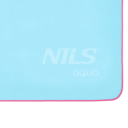 Microfibre Towel 200x90 cm, Blue-Pink