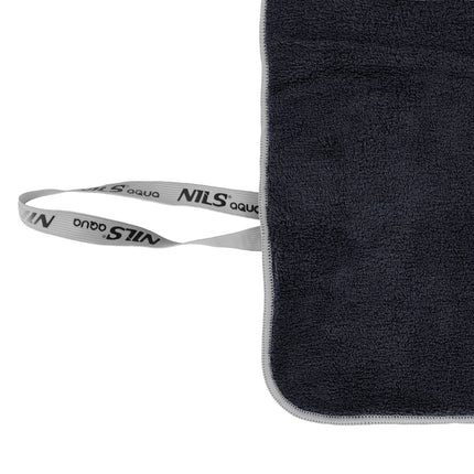 Microfibre Towel, Black, 160x80cm, Quick-Dry
