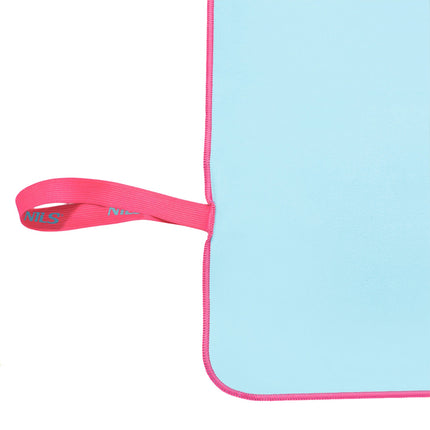 Microfibre Towel, Blue-Pink, 200x90 cm