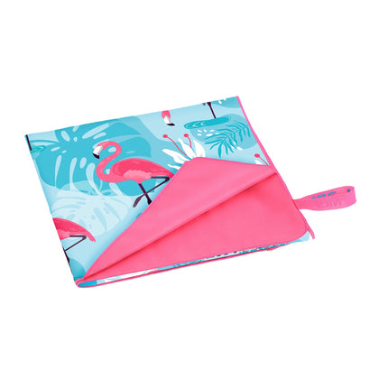 Microfibre Towel Flamingo Print 160x80 cm