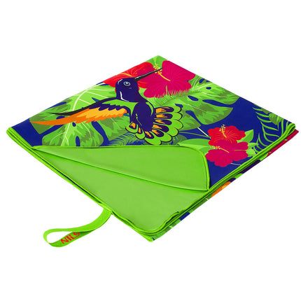 Microfibre Towel, Floral Design, 160x80 cm