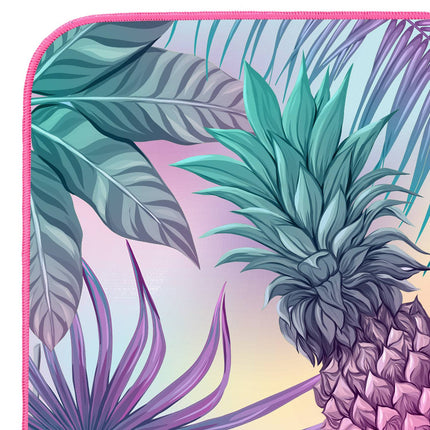 Microfibre Towel, Pineapple Design, 160x80 cm