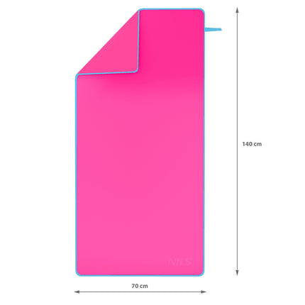 Microfibre Towel Pink-Blue 140x70 cm