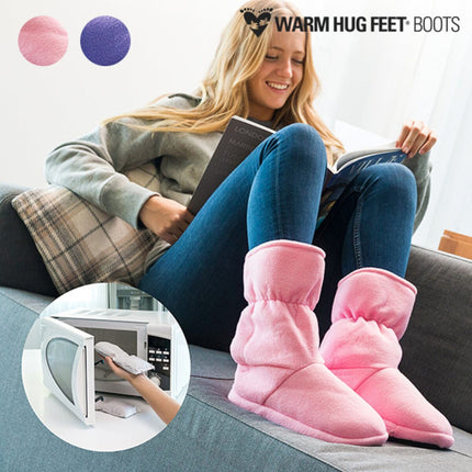 Microwavable Heated Boots with Removable Seed Bags