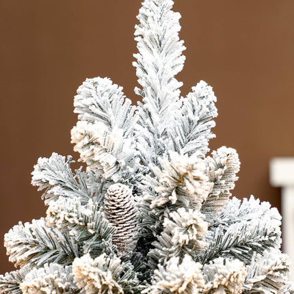 Mini Artificial Christmas Tree 60 cm with Snow, Pinecones