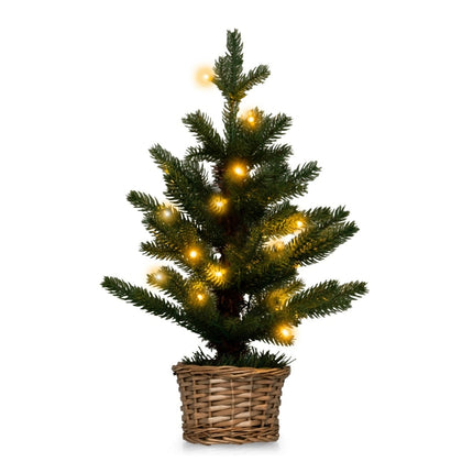 Mini Christmas Tree with LED Lights, 48cm, PE Material