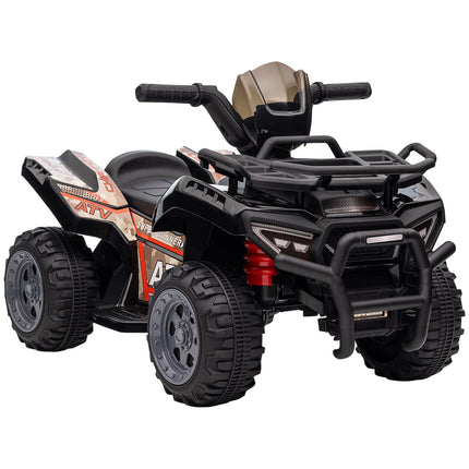 Mini Electric Quad ATV for Toddlers, LED Lights, Black