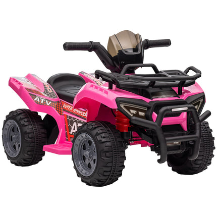 Electric Mini Quad ATV for Kids, LED Lights, Pink