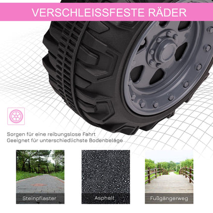Electric Mini Quad ATV for Kids, LED Lights, Pink