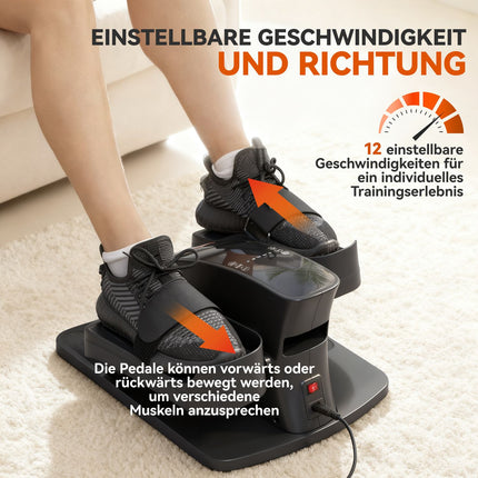 Mini Elliptical Trainer, 12 Speeds, LED Display, Remote Control