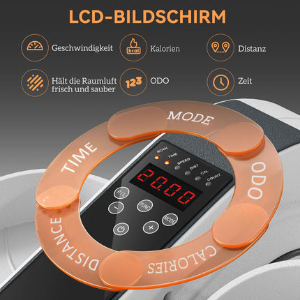 Elliptical trainer under the desk with 10 speed levels and LCD