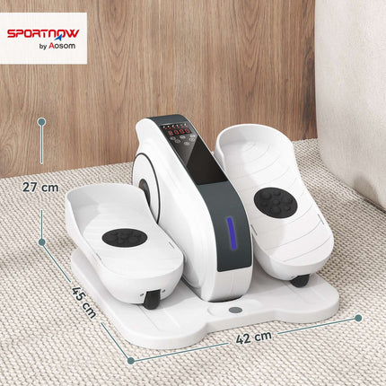 Elliptical trainer under the desk with 10 speed levels and LCD