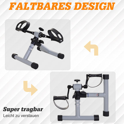 Folding mini exercise bike, leg and arm trainer, Rehab Fitness