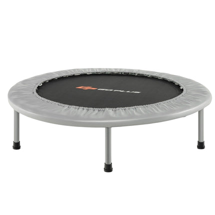 Mini Fitness Trampoline, Foldable, 97cm, 150kg Capacity, Grey