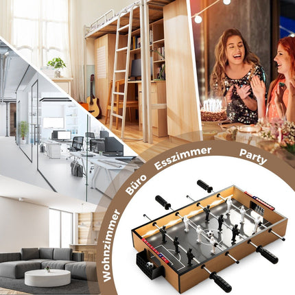 Mini Foosball Table with LED Lights and 2 Balls