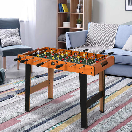 Mini Foosball Table with Stainless Steel Rods, 84.5x40x61.2 cm, Black