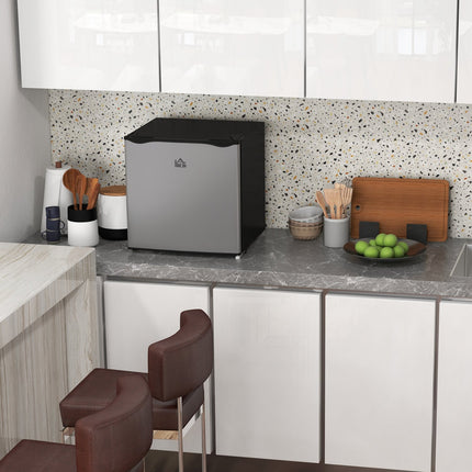 35L freestanding mini freezer, silver, 5-level control