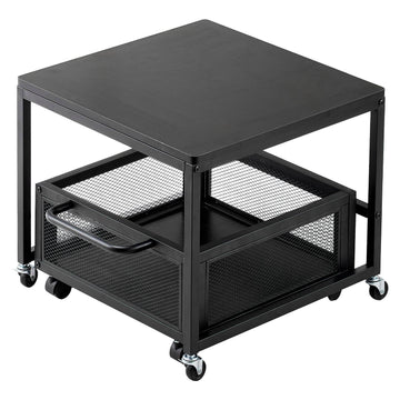Mini Fridge Stand With Storage Cart, Wheels, 198 lb