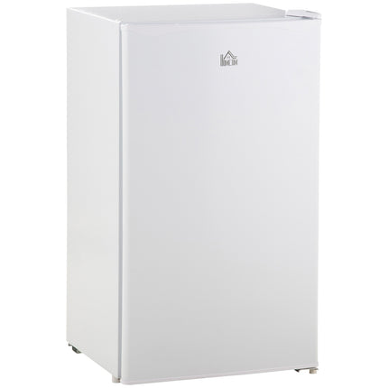Mini Fridge with Freezer, 91L Capacity, Quiet, White