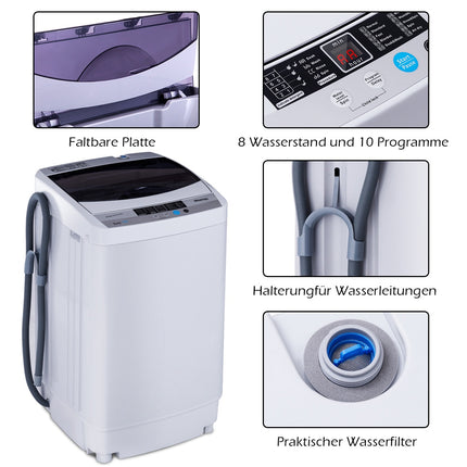 Mini Fully Automatic Washing Machine, 4.5 kg, LED, Pump