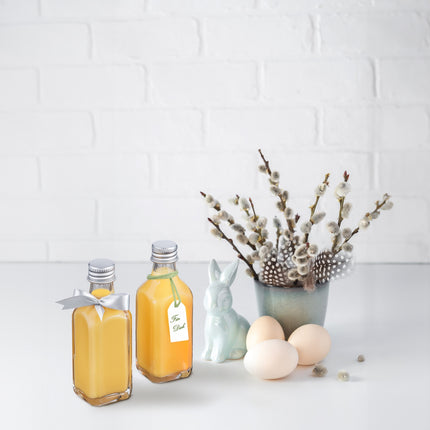 Mini Glass Bottles with Screw Cap – Set of 12